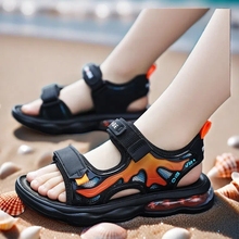 Official website: Chromium Anta Wild Goose Children's Shoes 2024 Summer Boys' Sports Sandals Air Cushion Anti slip and Odor Resistant Youth Beach Shoes