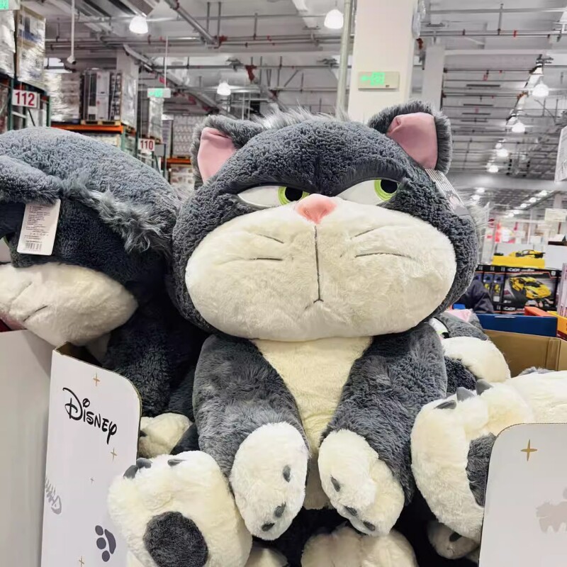 Открыватель рынка Большая кошка Люцифер Диснеевская кукла Costco Гигантская Негабаритная кукла Плюшевая игрушка-кукла