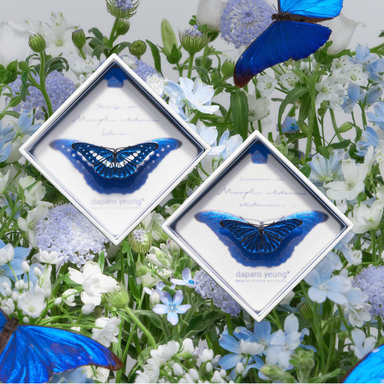 брошь-бабочка daparo blue flashing butterfly брошь-бабочка женская мужская изысканная ретро весенняя популярная подарочная ниша-значок