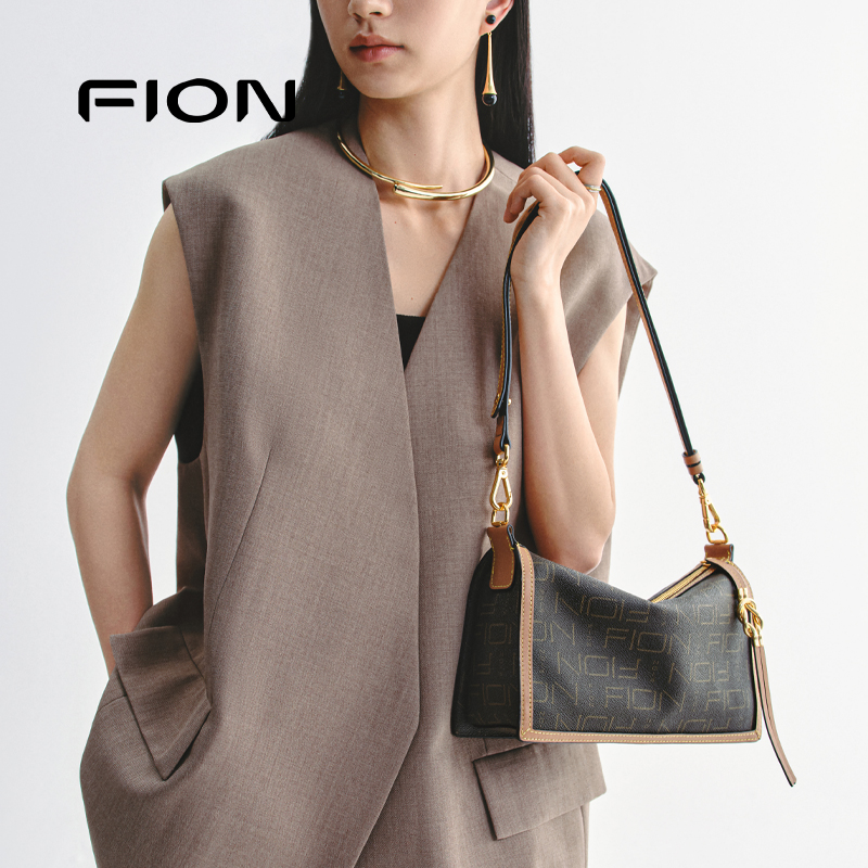 Сумка-подушка для пресбиопии Fion/Fion Mo Xiangli, новая женская сумка для пригородных поездок подмышками премиум-класса, сумка-мессенджер на одно плечо