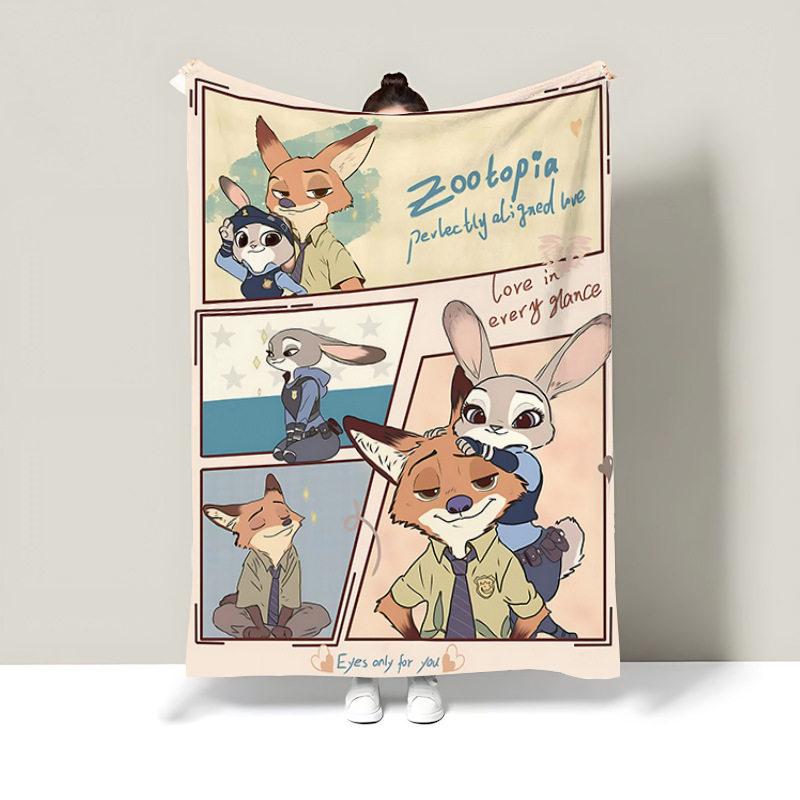 Crazy Animal City Four Seasons Фланелевое одеяло Офисный обеденный перерыв для сна Диван-одеяло Кровать Милое Специальное одеяло