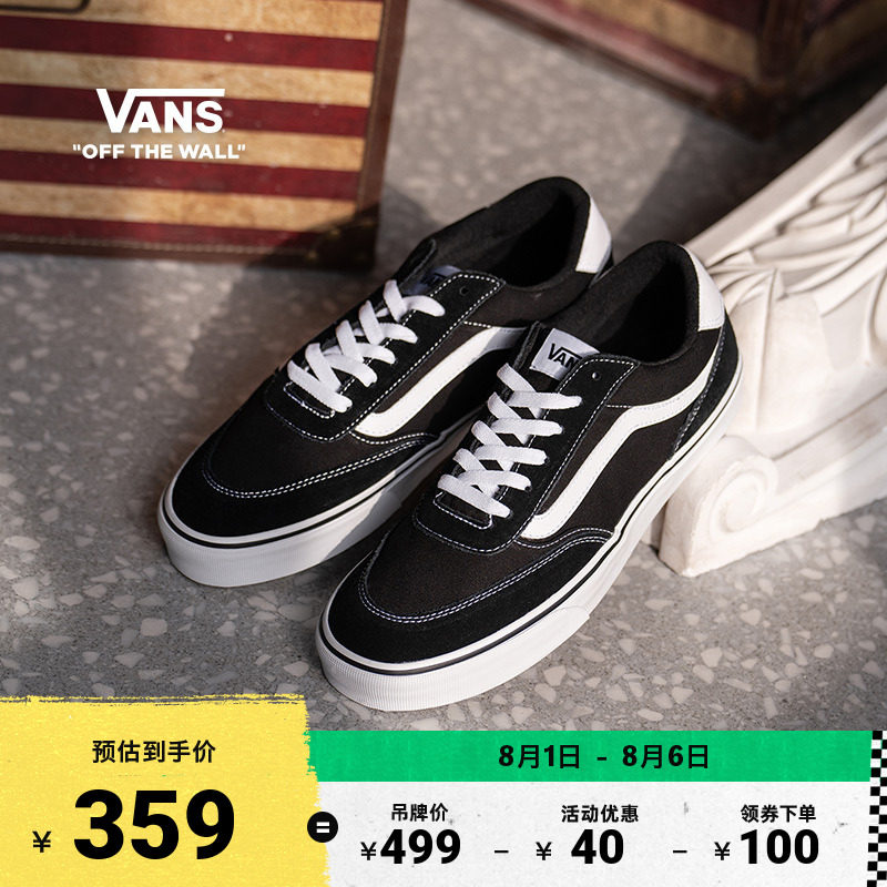 Vans Vans official Brooklyn LS черная простая мужская обувь в стиле ретро кроссовки классическая повседневная обувь с низким вырезом
