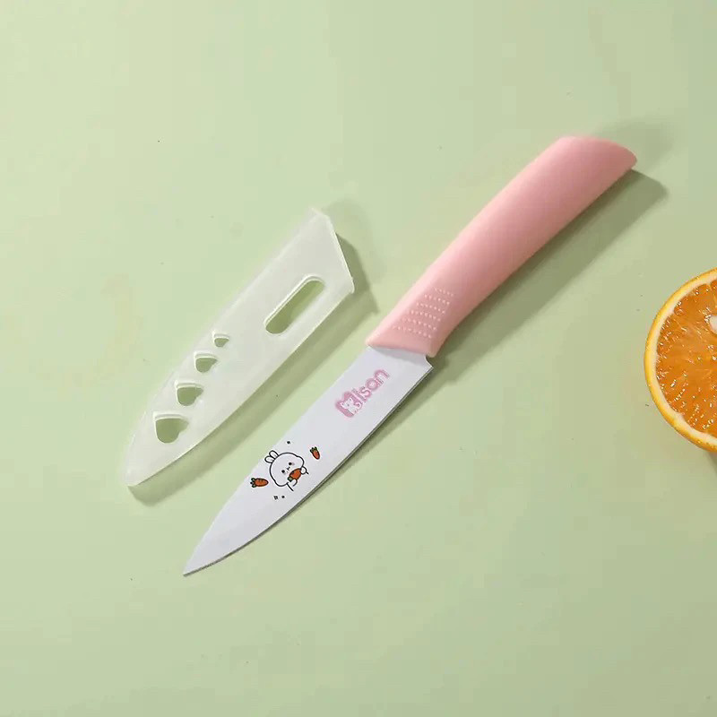 Мультяшный набор ножей кухонный полный набор для общежития бытовой кухонный нож разделочная доска два в одном кухонный нож для дополнительного питания фруктовый нож бытовой