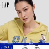 [Одобрение Cheng Yi] Свободный свитер с капюшоном и вышивкой нового логотипа Gap для мужчин и женщин, весна 2026, 854670