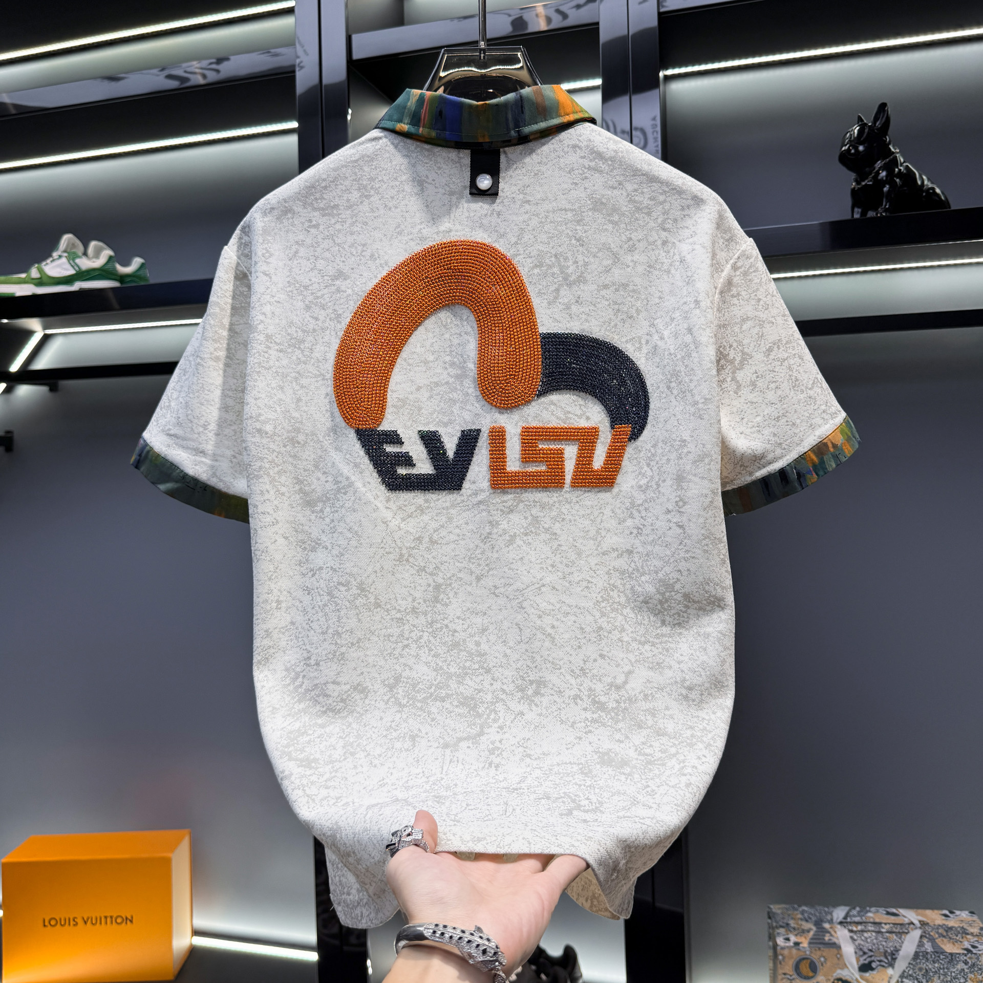 Европейские товары, высококачественная мужская рубашка поло с вышивкой и короткими рукавами, новинка 2025 года, бренд summer tide, дышащая мужская футболка с отворотом и короткими рукавами