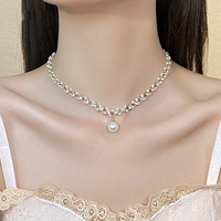 Pearl Pendant Necklace Women's 2026 New High-end Light Luxury Fashion Niche Exquisite Clavicle Chain Neck Accessories