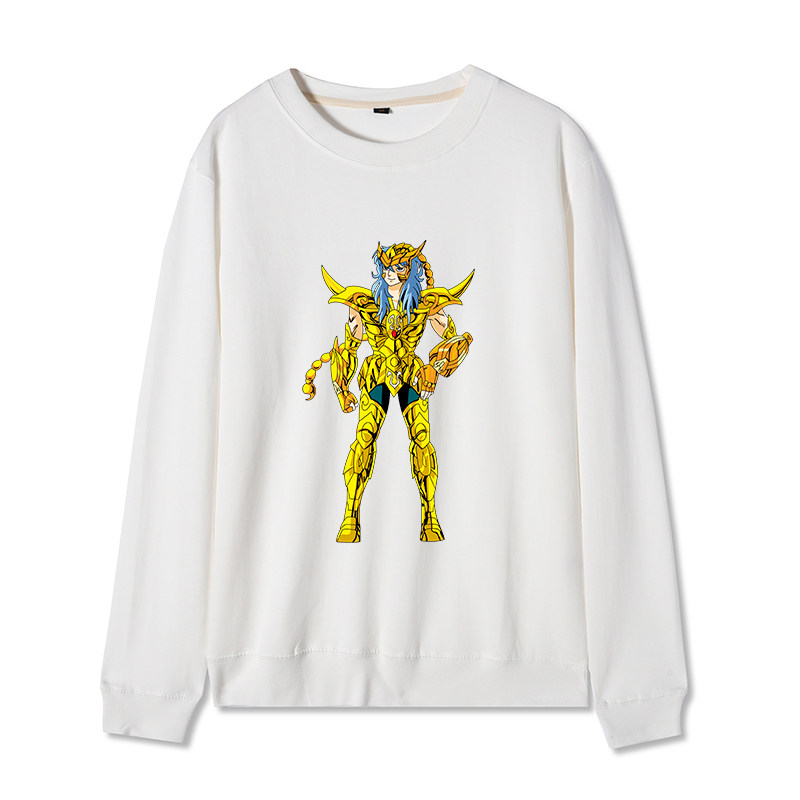 Кобрендовый свитер Saint Seiya, мужская одежда с круглым вырезом gold Zodiac, свободная корейская куртка с длинными рукавами