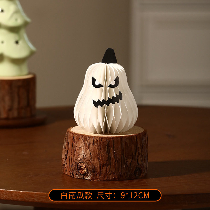 Украшение рабочего стола на Хэллоуин из сотовой бумаги, призрачная тыква, праздничное оформление сцены в детском саду, реквизит для макета фотографий в классе