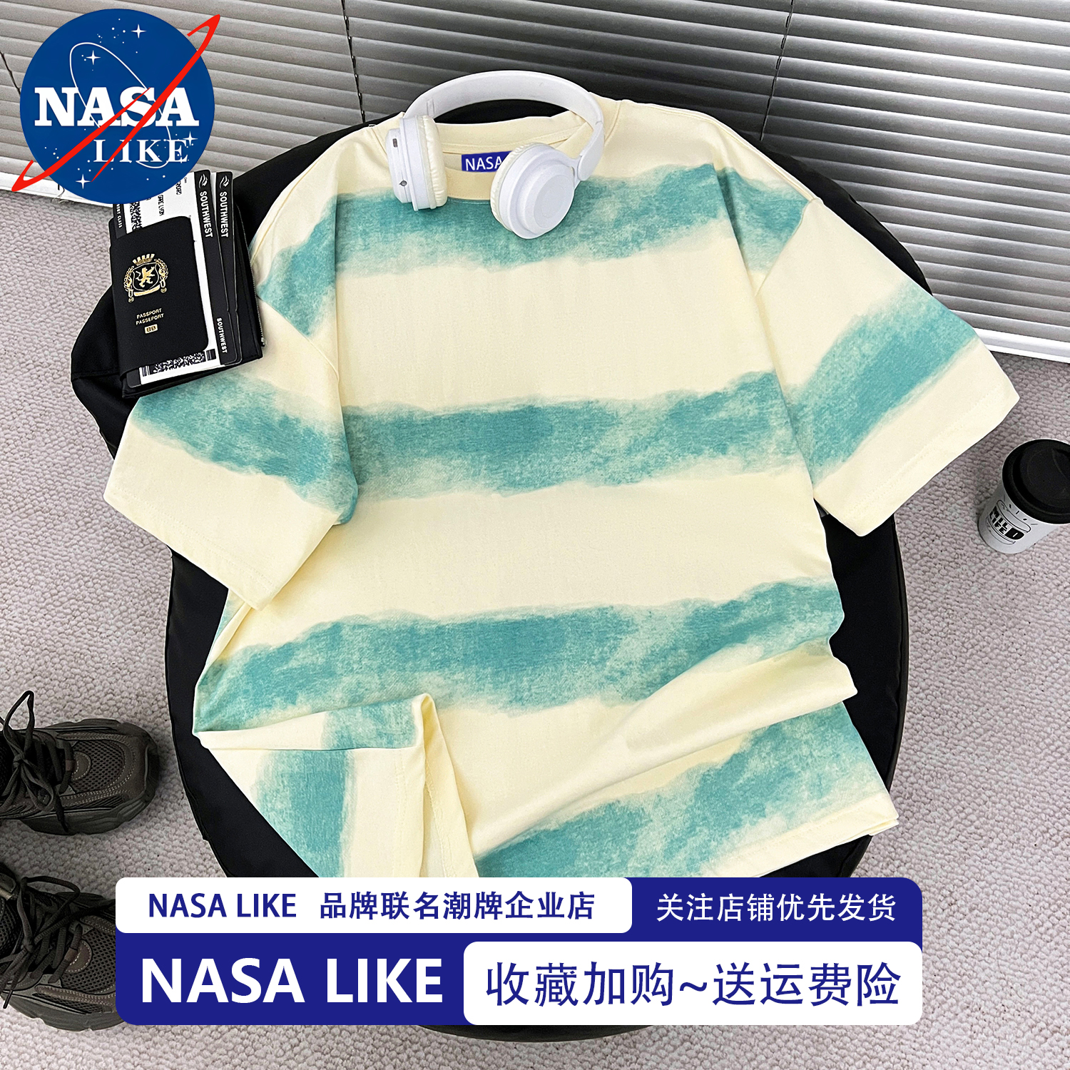 Футболка из плотного хлопка с короткими рукавами NASA batik craft для мальчиков, лето 2025, новый повседневный свободный топ с короткими рукавами