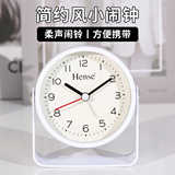 Hanshi простой металлический студенческий кварцевый будильник спальня детский ночник настольные часы креативные домашние часы HA52