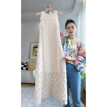 Вязаное свободное платье фото