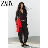 Новинка ранней осени ZARA2026, женская двухслойная трикотажная куртка TRF с длинными рукавами и эффектным рисунком 5644811 724