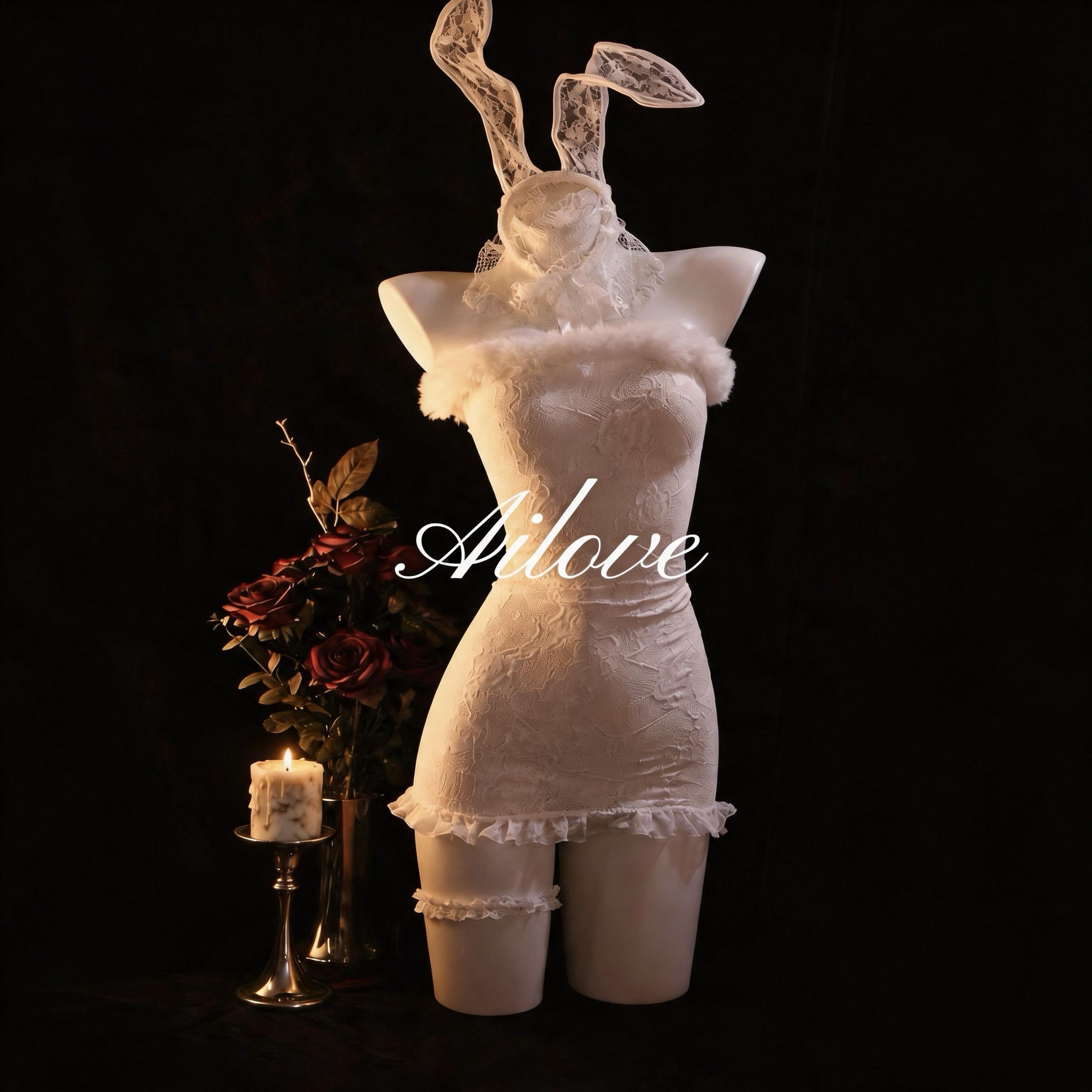 Ailove сексуальный сладкий кружевной ошейник с надписью sexy temptation rabbit...