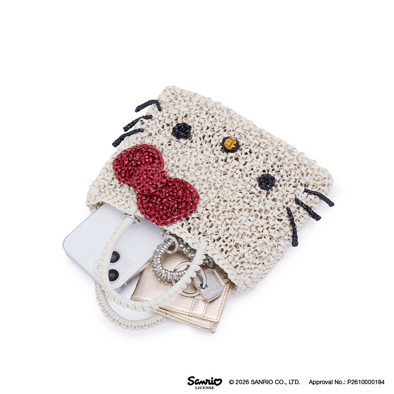 кобрендовая сумочка anteprima Sanrio kitty messenger, подарочная женская сумочка на цепочке, маленькая квадратная сумка, тканая сумка
