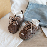 Обувь Birkenstock для девочек, осенняя детская кожаная обувь, детская обувь для малышей на мягкой подошве, детская обувь для девочек, обувь для мальчиков, нескользящие кеды