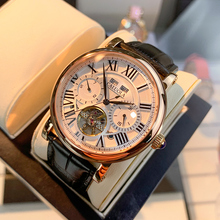 Ten year old store with 12 colors of watches, watches, Carroll fully automatic mechanical watches, men's watches, waterproof leather belts