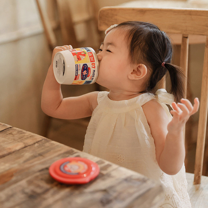 TISOU baby-friendly shop детское питьевое молоко милая чашка из нержавеющей стали для прямого ополаскивания рта детское домашнее хозяйство летний сезон