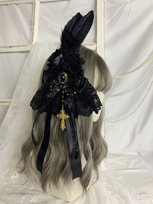 taobao agent 原创手作Lolita哥特Gothic搞死暗黑百搭洛丽塔花丸头饰配饰小物