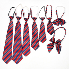 School uniforms, ties, blue and red stripes for primary and secondary school students