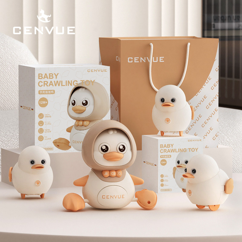 Немецкий cenvue baby детские игрушки учимся ползать, утка, поднимаем голову, тренируемся ползать, практическое руководство по ползанию, 0-1 год, 6 месяцев