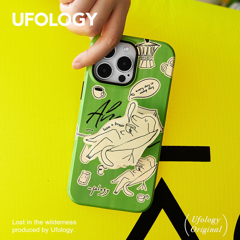 iPhone14promax cellular shell 13pro-combined by Ufology's original spring camp dog