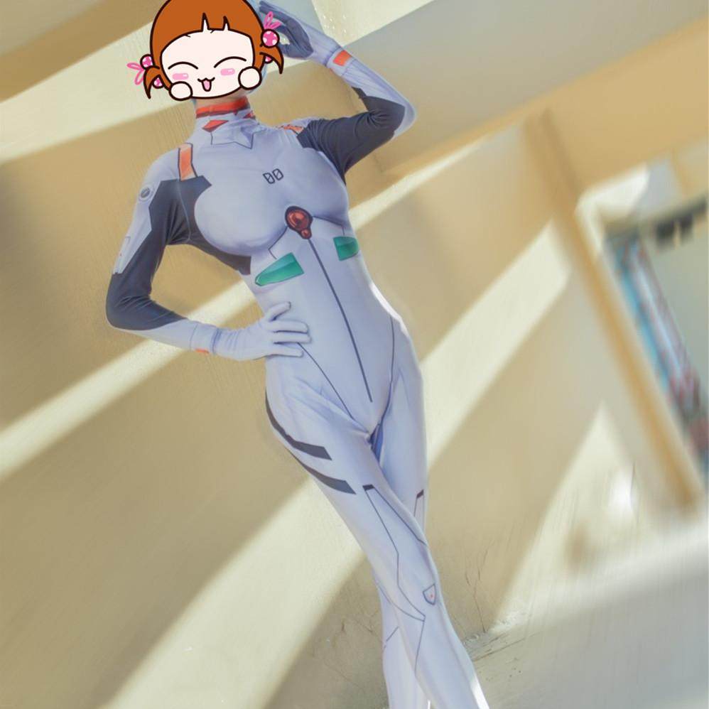 Womens Neon Genesis Evangelion Rei Ayanami EVA Yanami Rei Cosplay Tights Zentai