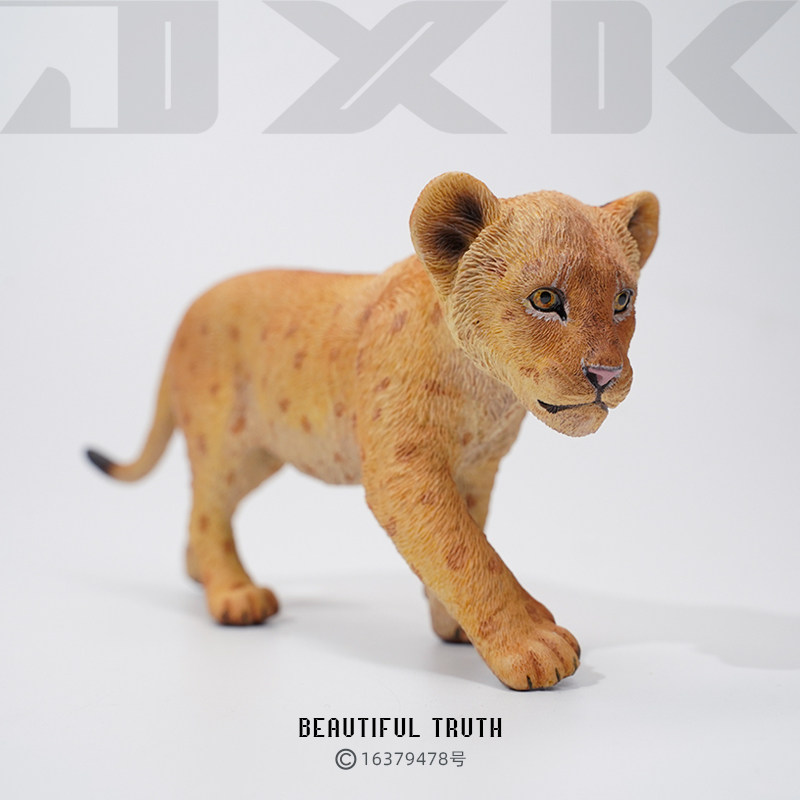 JXK little lion Simba/Nana модель ручной работы, имитация статуэтки маленького животного из смолы, модель украшения, игра