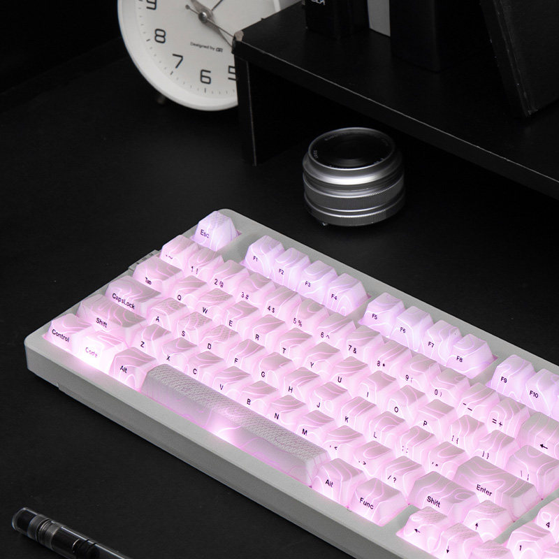 Zohe ZH980 contour line 2.0RGB mute axis механическая клавиатура игровая игровая Bluetooth проводная беспроводная клавиатура