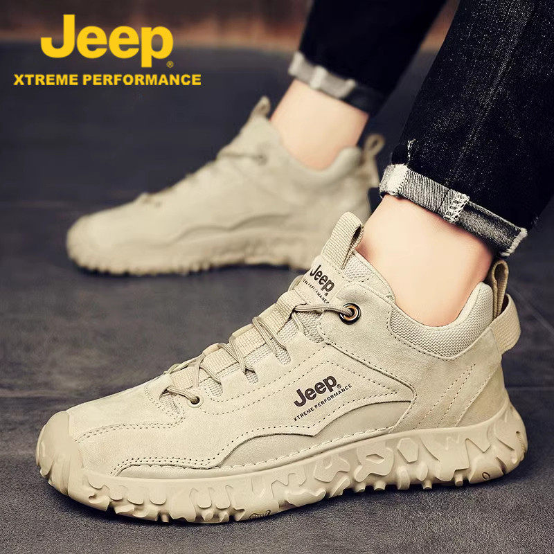 jeep Jeep daddy shoes мужская обувь лето 2026 новая кожаная альпинистская повседневная спортивная обувь Forrest для мужчин