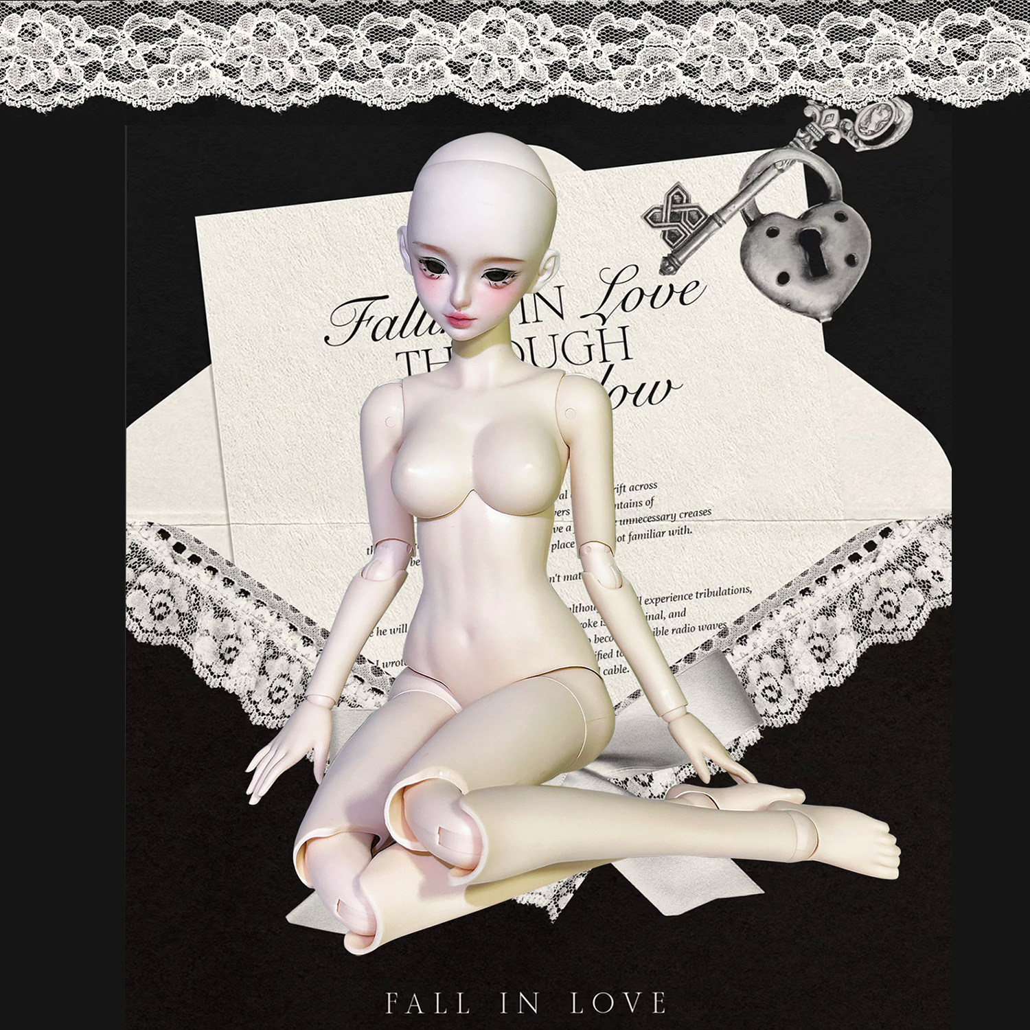 BIJIDI Loluo body 4-точечное простое тело женская кукла ручной работы bjd, высококачественный макияж, парик для головы ребенка, кукла mjd
