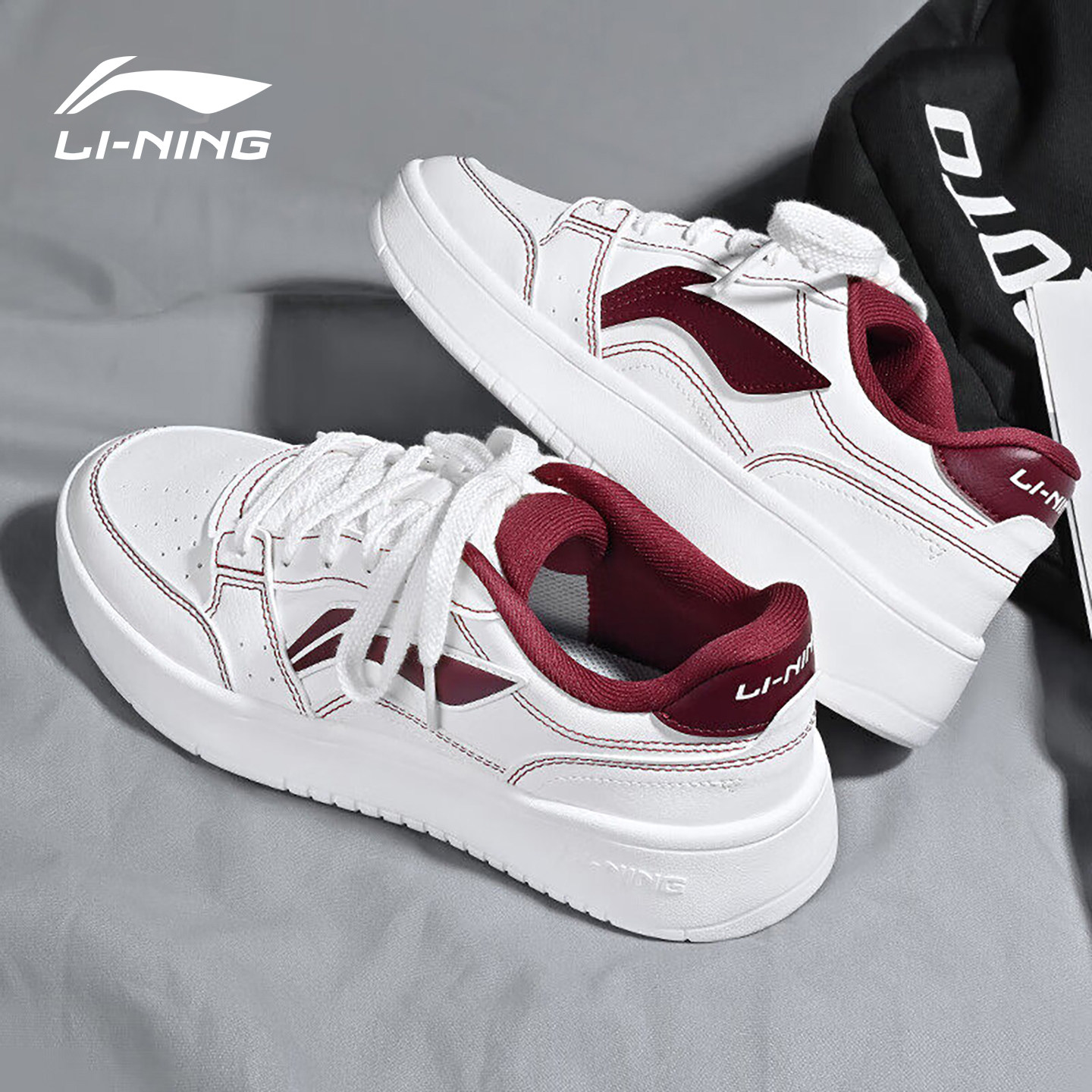 Кроссовки Li Ning, мужская обувь, новинка лета 2026 года, ingot Air Force one, красная молодежная спортивная повседневная обувь для мужчин