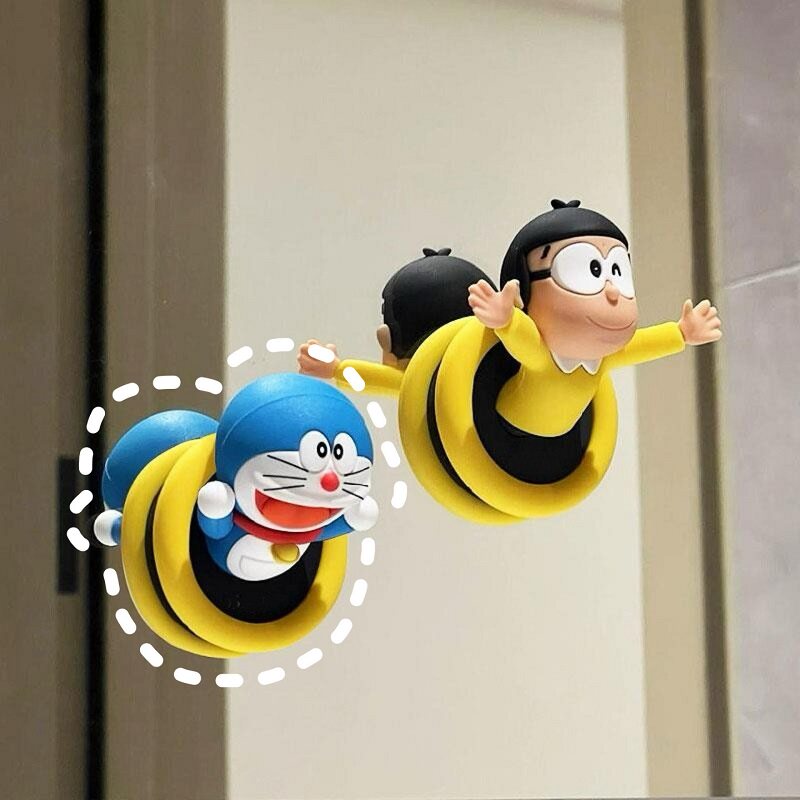[100% экспресс-доставка для нового дома] Крючок Doraemon без перфорированного липкого крючка кухонное полотенце для ванной комнаты креативное милое