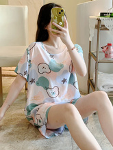 Пижамы женский лето с короткими рукавами фото