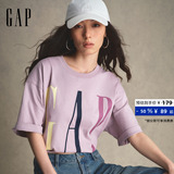 [Одобрение Cheng Yi] Мужская и женская одежда Gap 2026, летняя футболка с логотипом из чистого хлопка, свободная футболка с короткими рукавами 854739