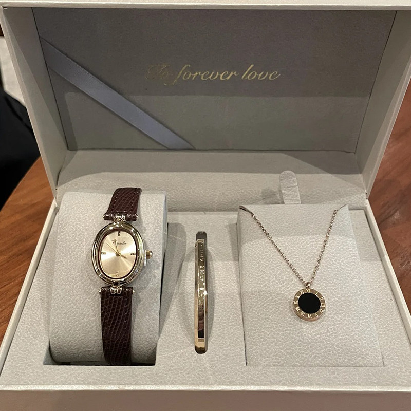 Eavanlin watch женские легкие роскошные нишевые часы с новым ретро водонепроницаемым ремешком, маленькие и изысканные женские часы в подарок