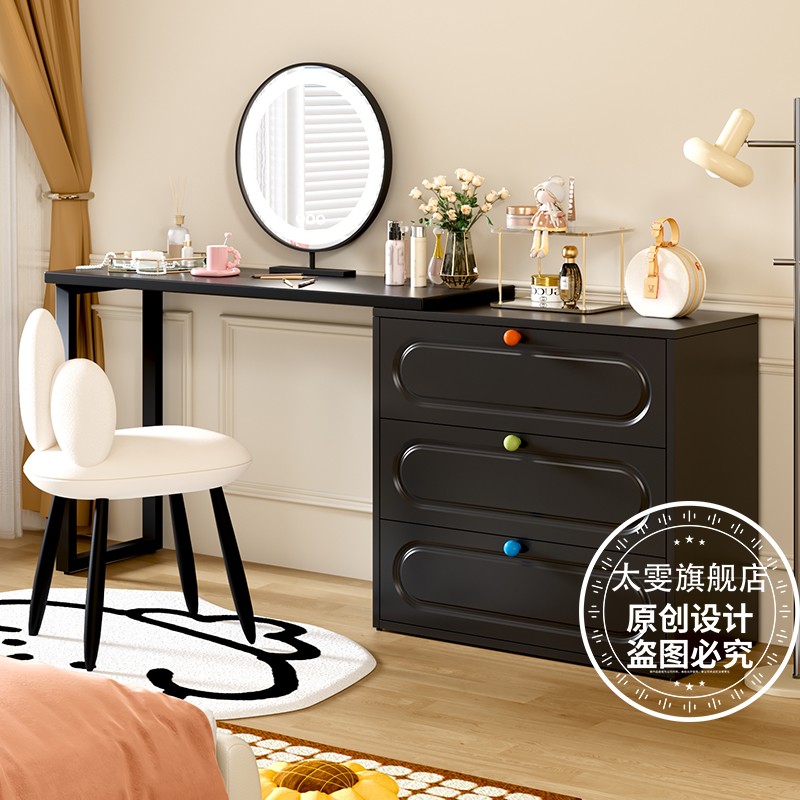 Стальной туалетный столик для спальни, простой туалетный столик, шкафчик для хранения вещей, небольшая квартира, многослойный комод, прикроватный шкаф из кованого железа