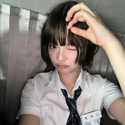 taobao agent hanni韩系假发女短发直发外翘网红日系自然日常减龄jk全头套
