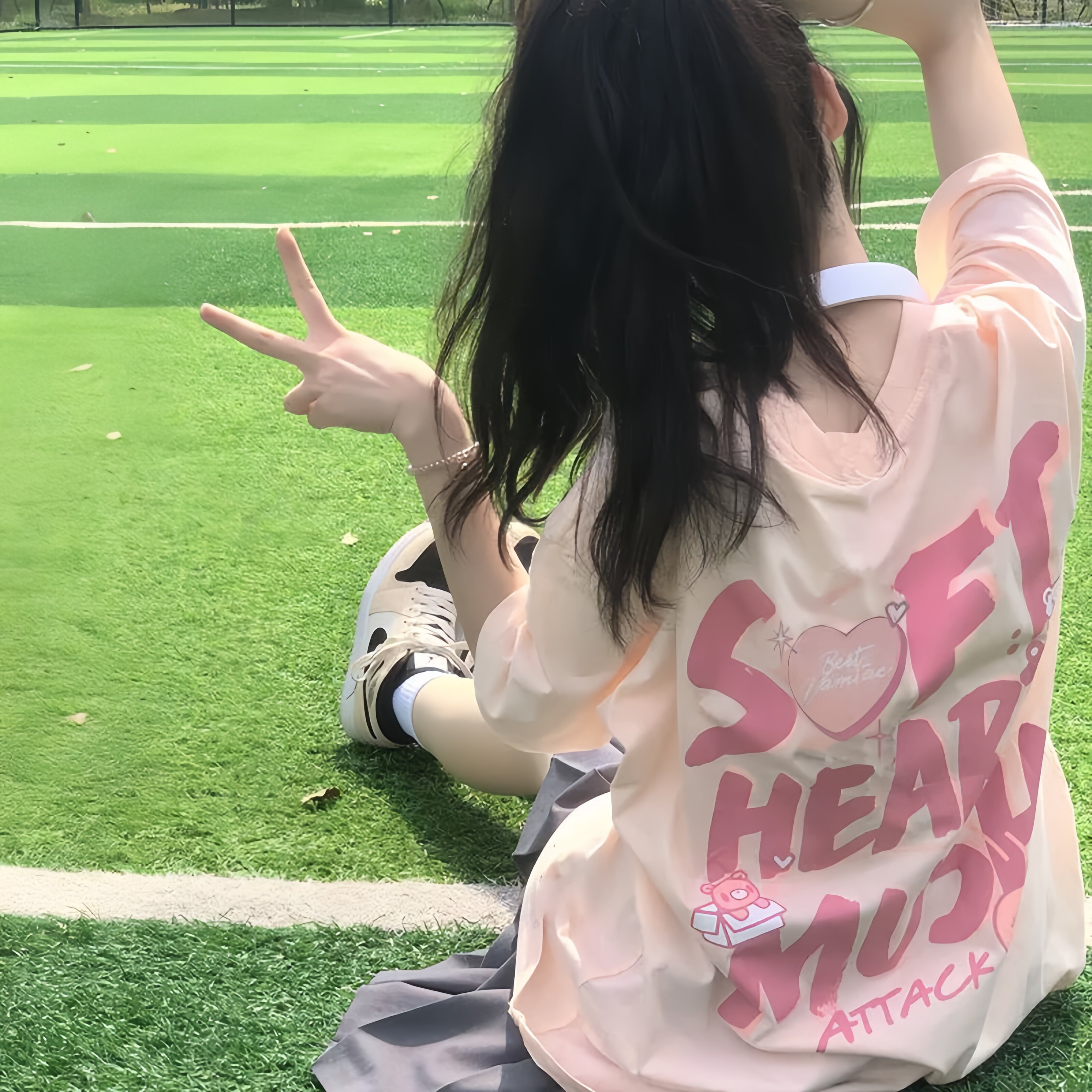 jk wear розовая футболка с короткими рукавами для женщин, лето 2026, новый стиль, 13 универсальных топов с короткими рукавами для учащихся младших классов средней школы, 15