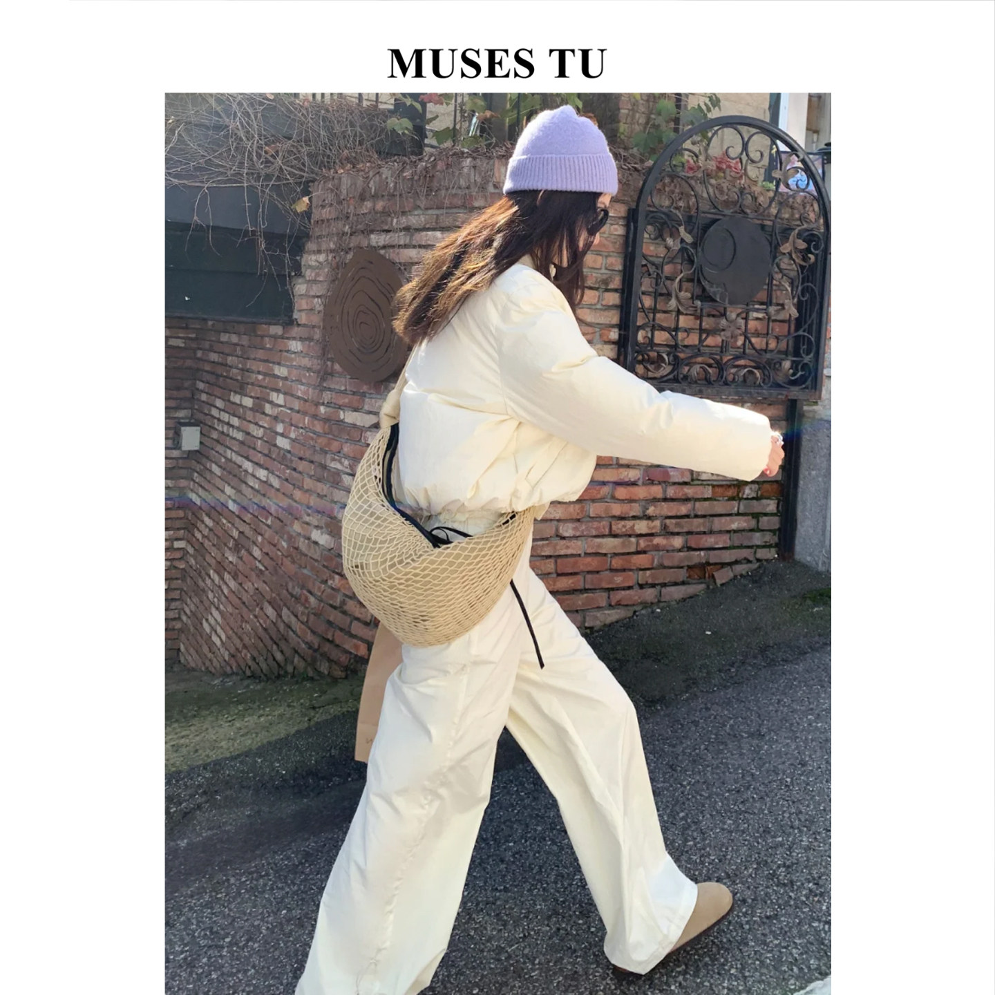 Сумка из рогатой сетки MUSESTU, плетеная сумка для круассанов, сумка для рыболовной сети, сумка для круассанов, сумка-мессенджер, сумка для пельменей