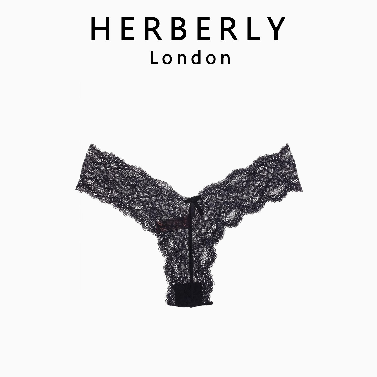 Сексуальные кружевные прозрачные тонкие трусики British HERBERLY, женские бесшовные французские стринги pure desire с низкой талией