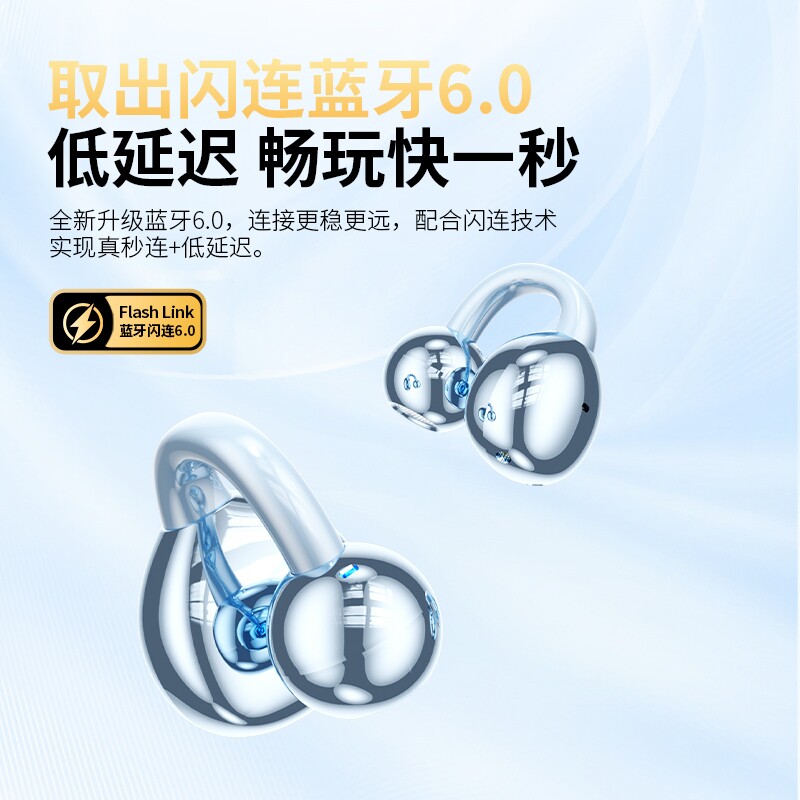 Немецкая высококачественная bluetooth-гарнитура с клипсой для ушей, новинка 2026 года, длительный износ, безболезненность, длительное время автономной работы, беспроводные государственные субсидии