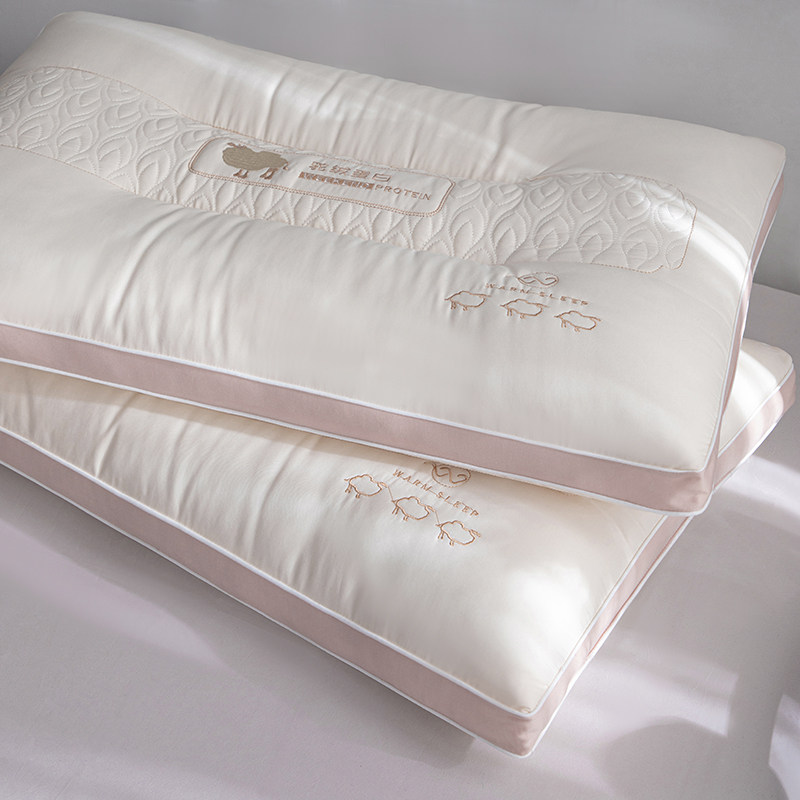 Протеиновая подушка из верблюжьего бархата pillow pillow core домашняя защита шейного отдела позвоночника для одного взрослого человека, помогающая паре студенческих общежитий не разрушаться во время сна