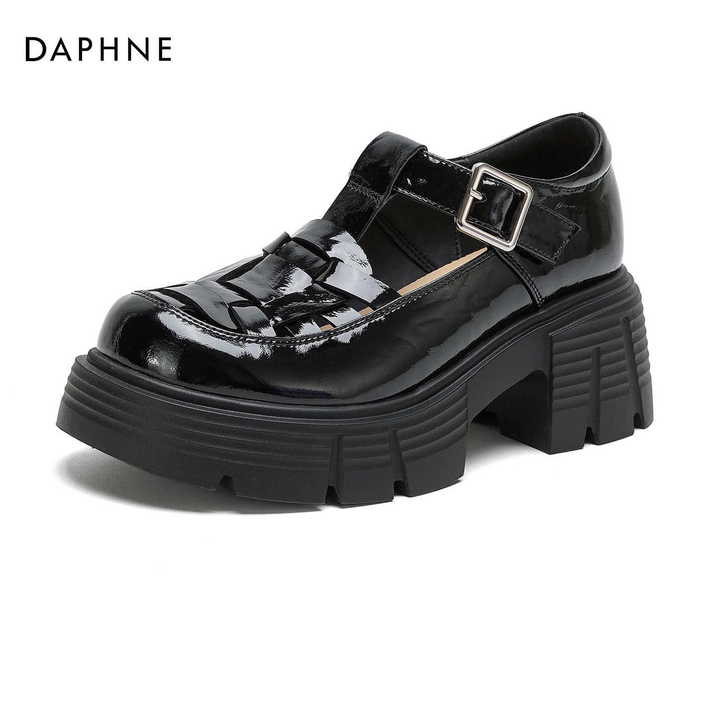 Daphne Black Platform Mary Jane Shoes Women's Shoes 2026 New Autumn Style...
