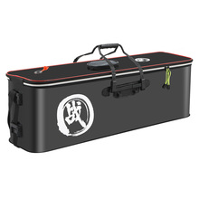 Extra large EVA elongated eel barrel with fishing gear storage bag, portable fishing barrel bag, fishing box bag