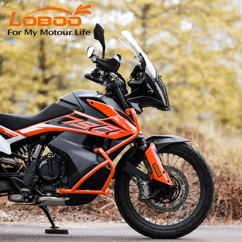 LOBOO Radish motorcycle bumper is suitable for KTM790ADV R modified stainless steel engine protective bar