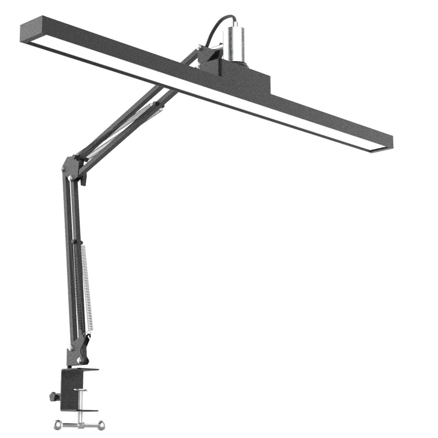 Лампа для защиты глаз мощностью 36 Вт led office clip lamp для обучения студентов, прямоугольная настольная лампа с длинной рукояткой, полосовая лампа, лампа для технического обслуживания