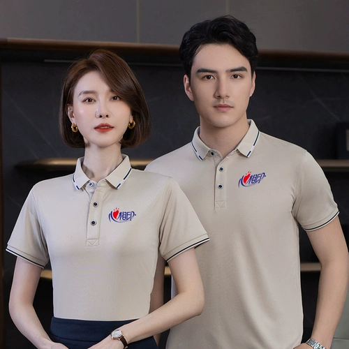 Летняя футболка polo для работы, делается под заказ, с печатью вашего логотипа, короткий рукав