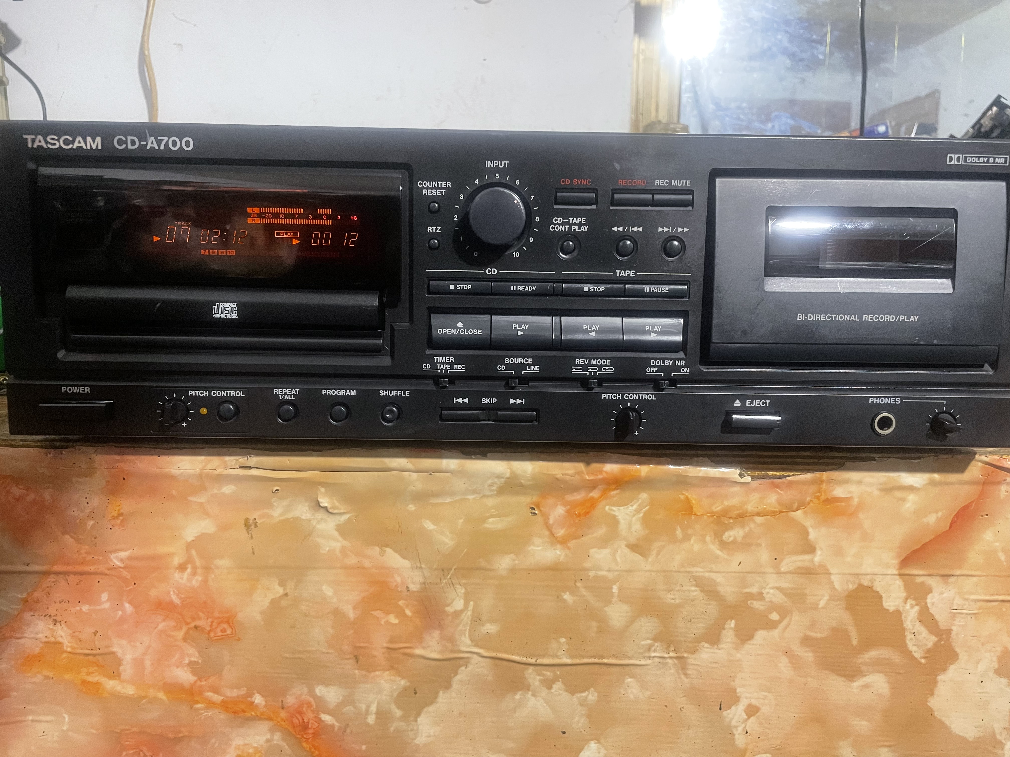Проигрыватель компакт-дисков TASCAM/держатель карты электронного управления CD + магнитофон CD-A700 all-in-one machine