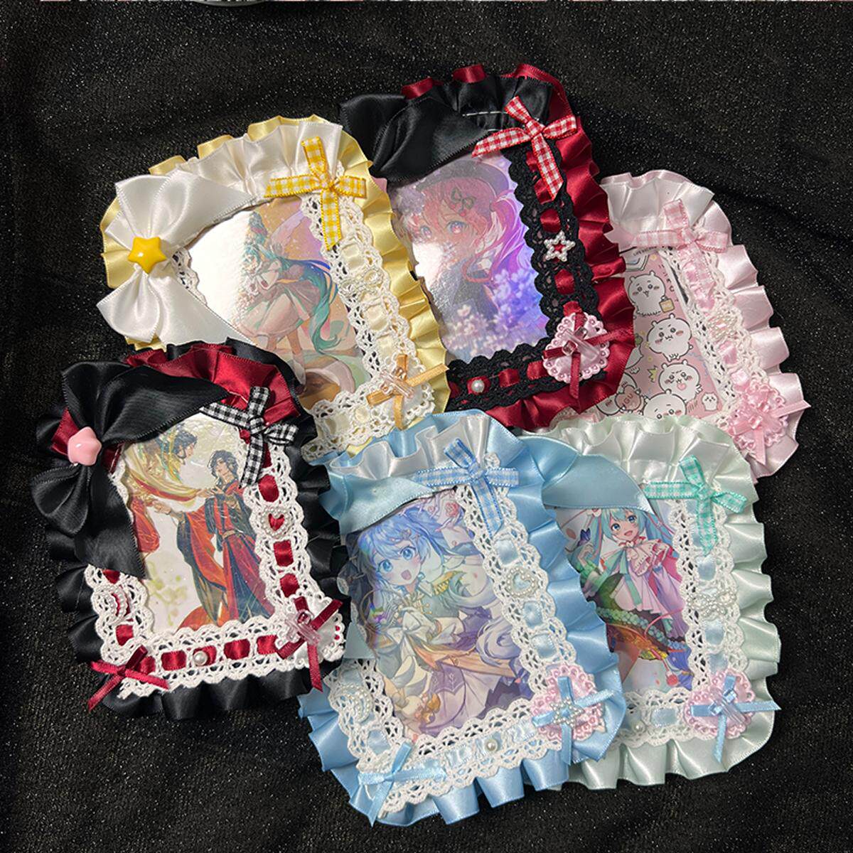 Instagram-style card holder, simple itabag decoration, celebrity photo card decoration and protection, DIY finished product, anime merchandise.