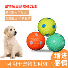 Six year old pet toy store with five colors of grinding teeth pet toy dog balls, large dog and horse dog elastic balls, bite resistant, free shipping, puppy training solid balls